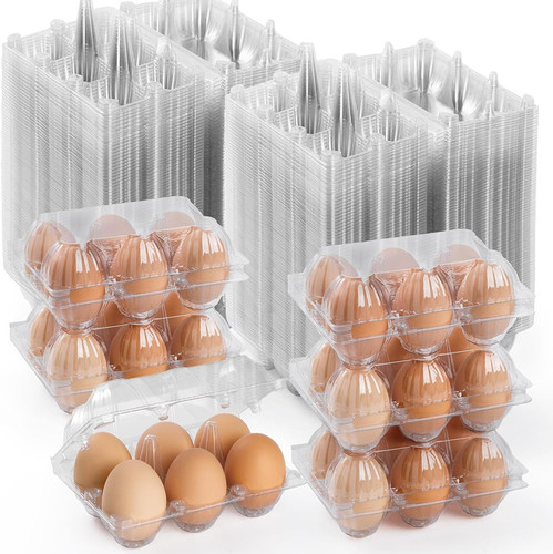 100 egg box plastic - 100, boxes