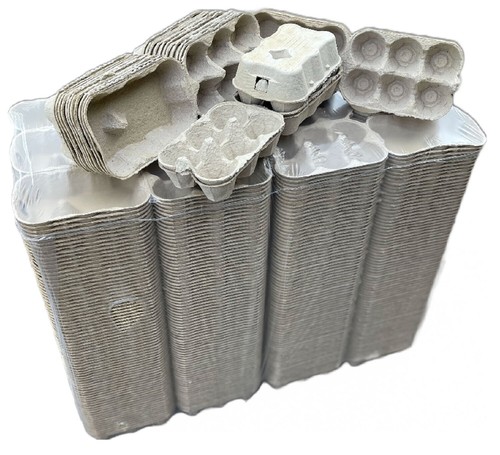 Egg boxes grey - -,