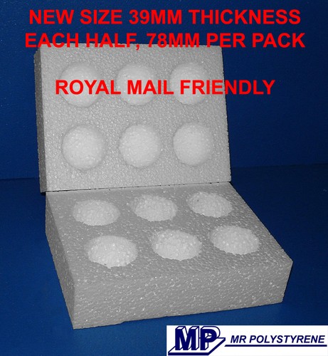 Polystyrene egg boxes - 20,
