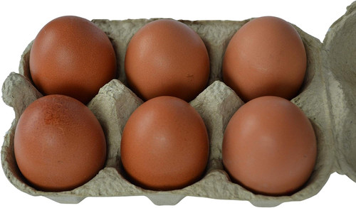 Half dozen egg boxes - half,
