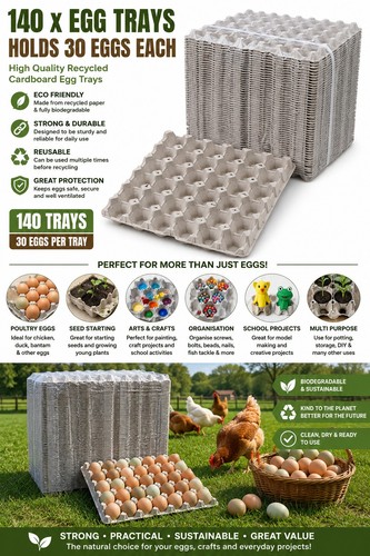 Cardbord egg trays 140 pcs - cardbord,